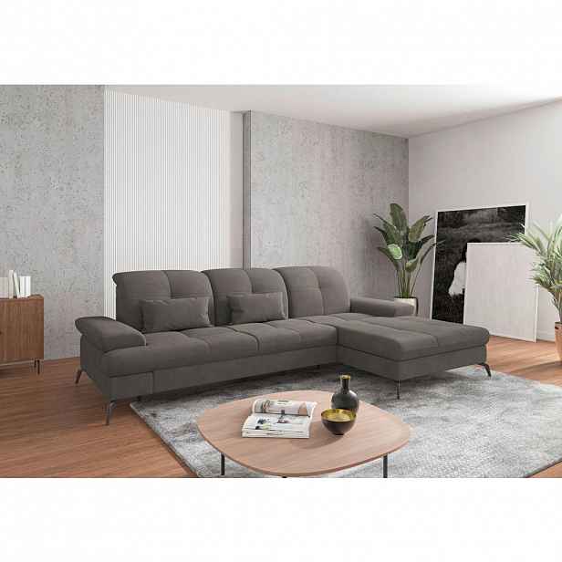 Sit & More ROHOVÁ SEDAČKA, textil, barvy grafitu