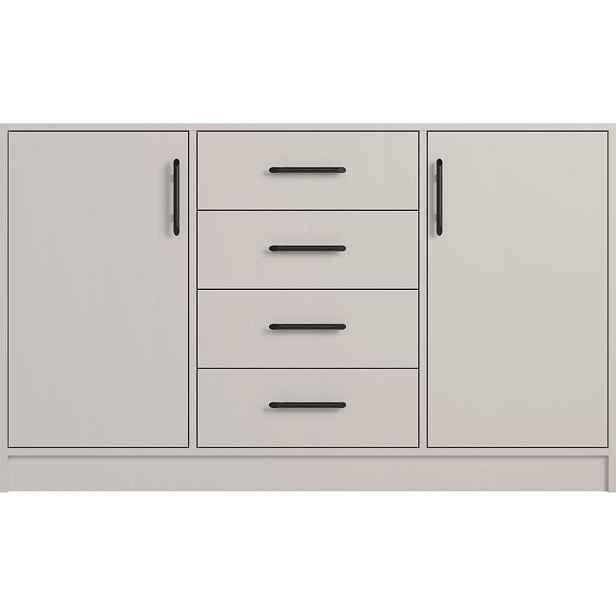 MASSENO KOMODA VANO, 140/84/40 cm se 4 zásuvkami a 2 dvířky, kašmírová