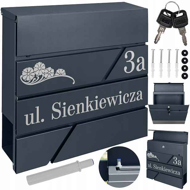 Poštovní Schránka Moderní Noviny Vzor Nápis