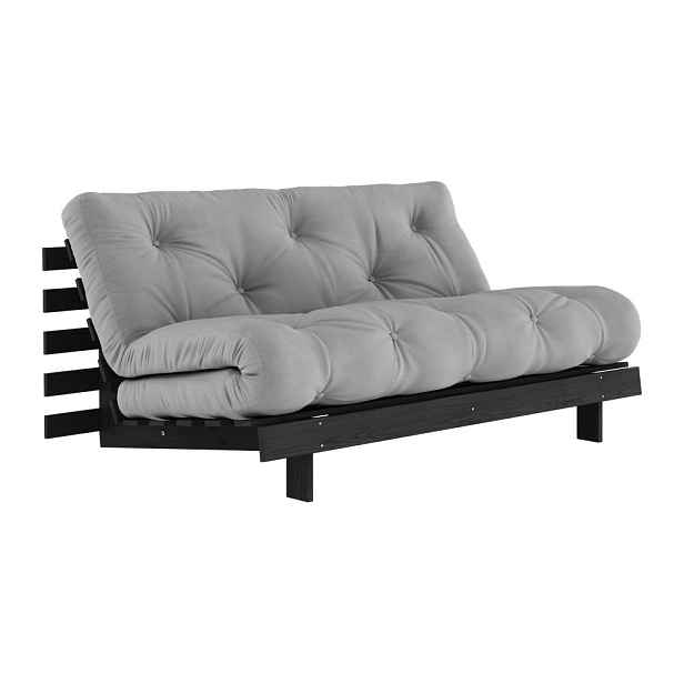 Šedá rozkládací pohovka 160 cm Roots Black Night – Karup Design