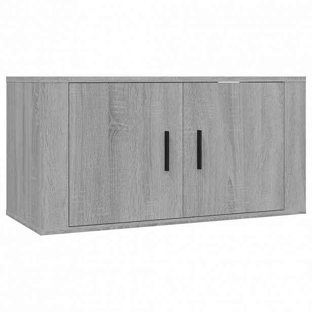 vidaXL Nástěnná TV skříňka šedá sonoma 80x34,5x40 cm