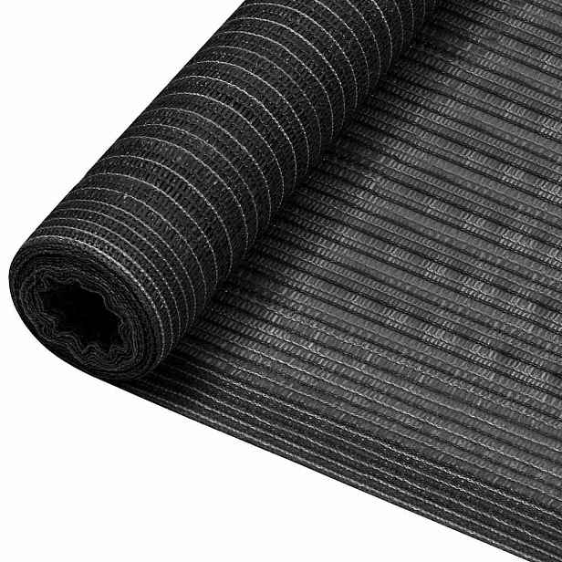 vidaXL Stínící tkanina antracitová 2 x 25 m HDPE 150 g/m²