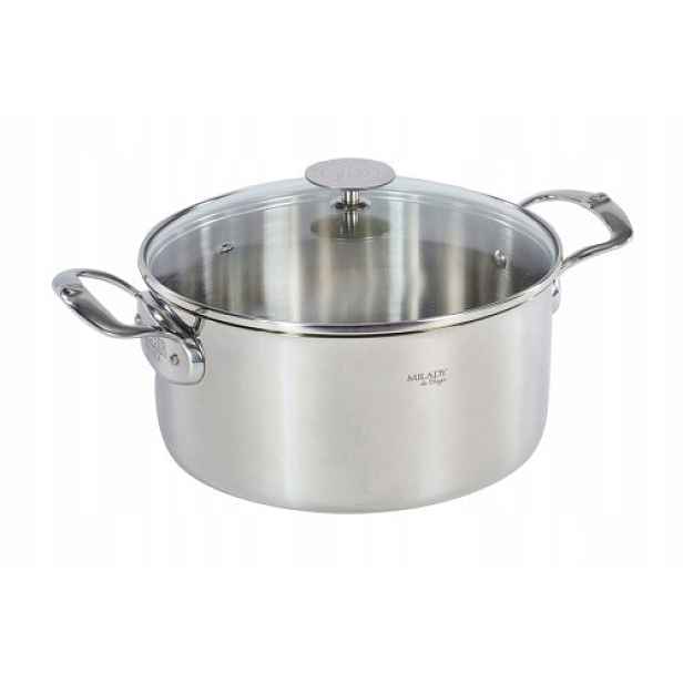 De Buyer Hrnec se skleněnou poklicí, průměr 28 cm