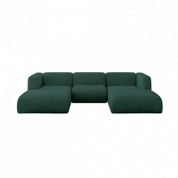 ALTDECOR SEDACÍ SOUPRAVA DO U MIRA-U1 317x179x70 Zelená Velur