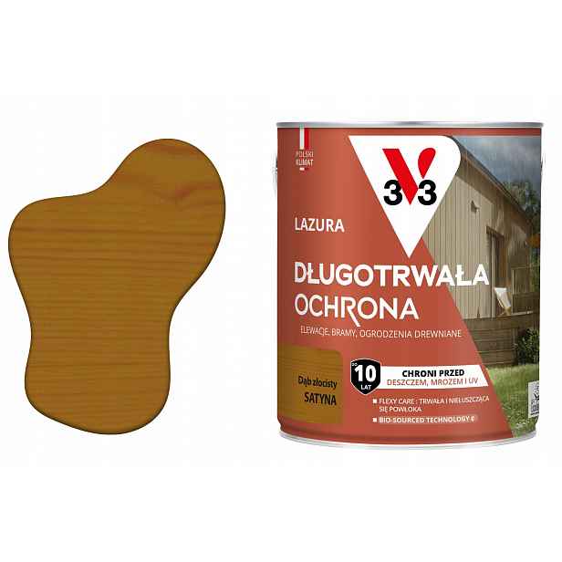 Lazura 10 let ochrany dub zlatý satén 2.5 l V33