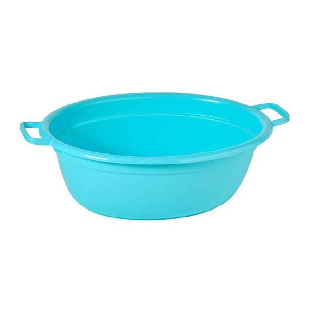 škopek 40l ovál, voda modrá, 65x51x25cm,plast