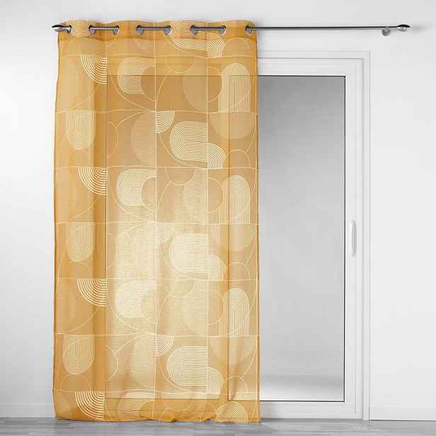 Žlutá voálová záclona 140x280 cm Esquisse – douceur d'intérieur