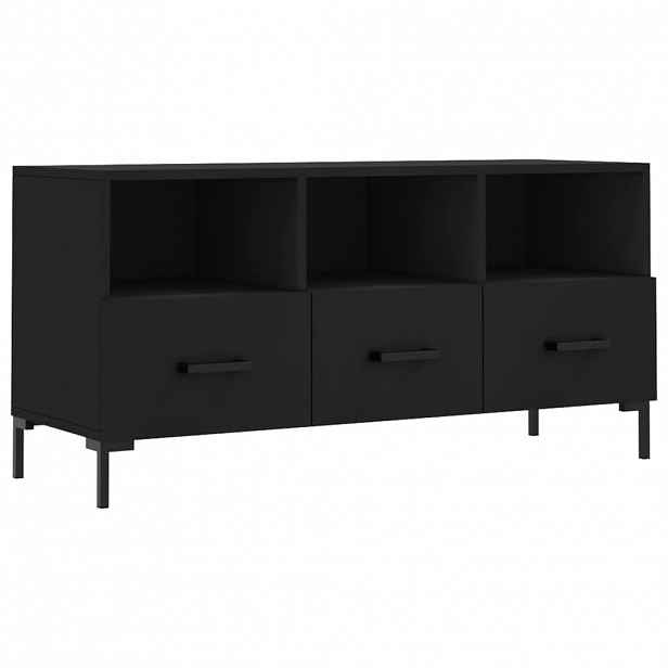 vidaXL TV skříňka černá 102 x 36 x 50 cm kompozitní dřevo