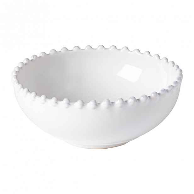 Bílá kameninová miska Costa Nova Pearl, ⌀ 15 cm