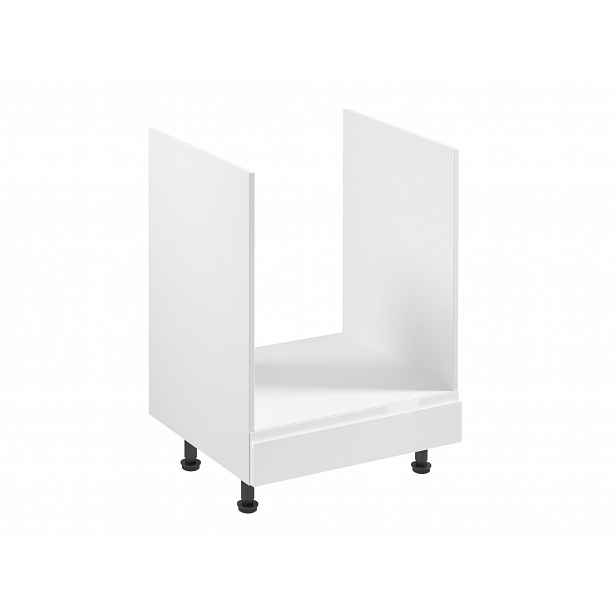 Kuchyňská skříňka pro vestavnou troubu ARBOR - šířka 60 cm, lesklá bílá / bílá