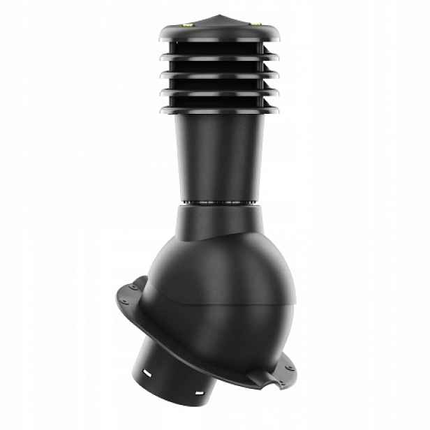 Větrací komín Smartline profil M fi 125 mm nezateplený, černý
