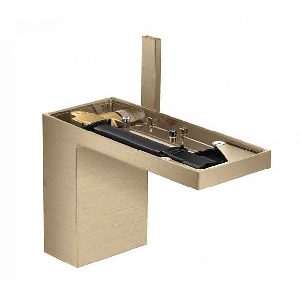 Axor MyEdition - Umyvadlová baterie s výpustí Push-Open, EcoSmart, kartáčovaný bronz/bez destičky 47032140