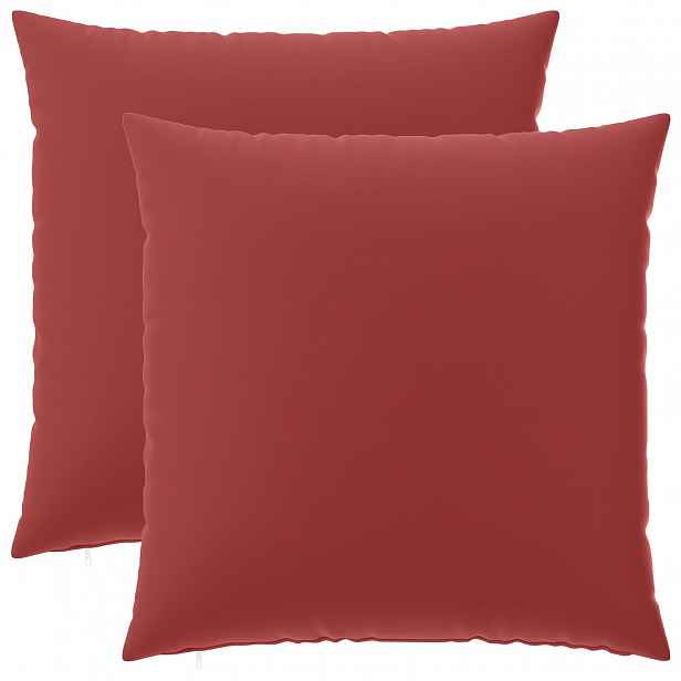 vidaXL Povlak na polštář 2 pcs HEERLEN Víno Červené 65 x 65 cm