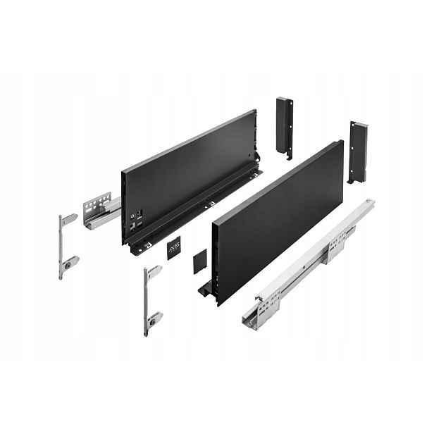 Šuplík Gtv Axis Pro Push To Open P2O 450 MM Vysoká H167 Černá
