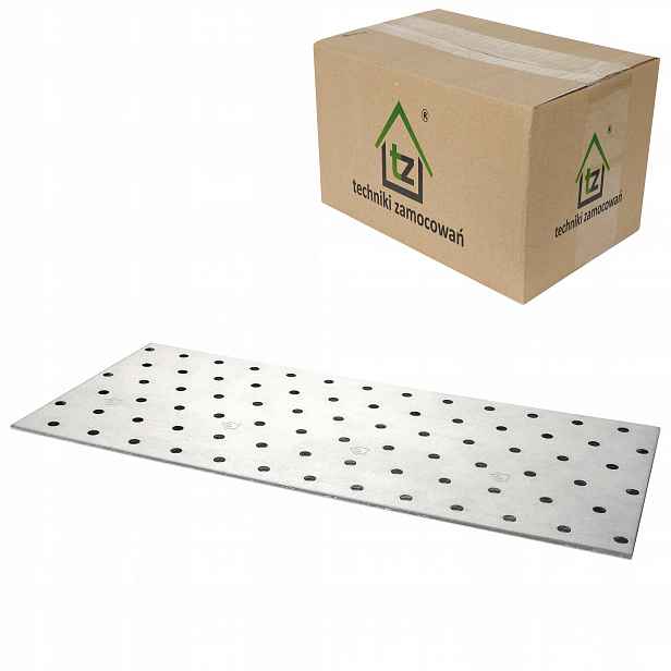 Perforované destičky 120x260 x 2 mm 50 ks Tesařské spojky ploché PP20