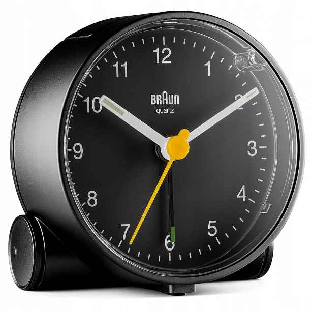 Klasický Budík Braun BC01B Alarm Zdřímnutí Podsv