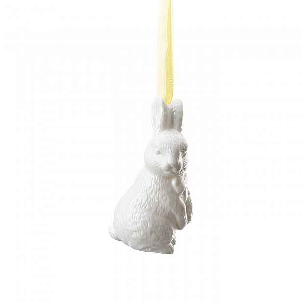 Rosenthal Velikonoční závěsná dekorace porcelánový zajíček stojící, 7 cm
