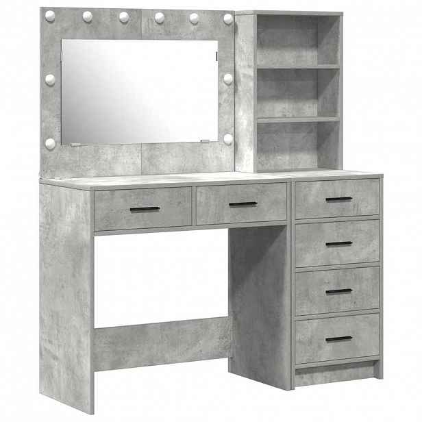 vidaXL Kosmetický stůl 2 ks Šedá 78.5 x 41 x 135 cm Kompozitní dřevo