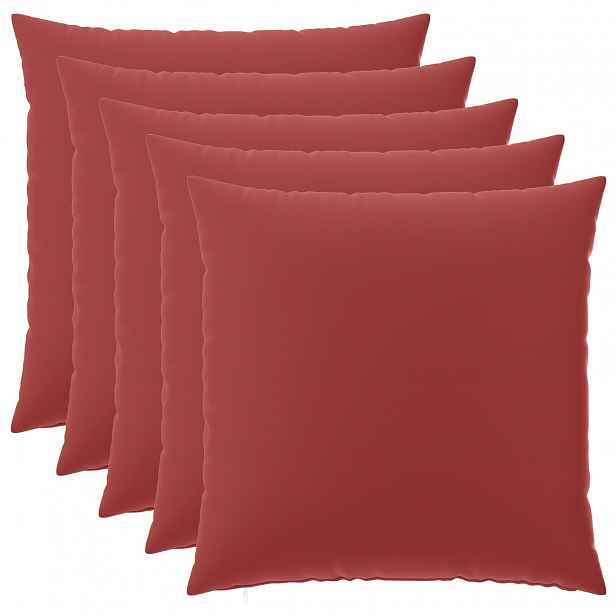 vidaXL Povlak na polštář 6 pcs HEERLEN Víno Červené 65 x 65 cm