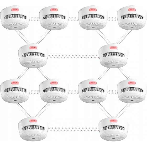 Detektor Kouře Čadu Bezpečnostní Alarm X-sense XS01-WR Sada 12 Ks