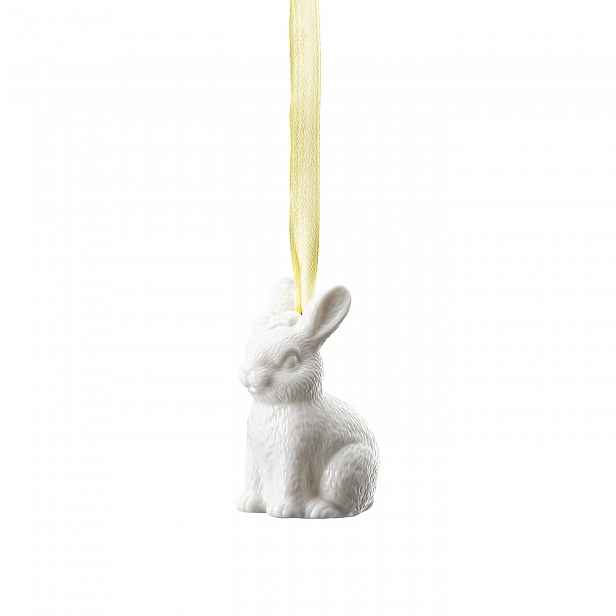 Rosenthal Velikonoční závěsná dekorace porcelánový zajíček sedící, 6 cm