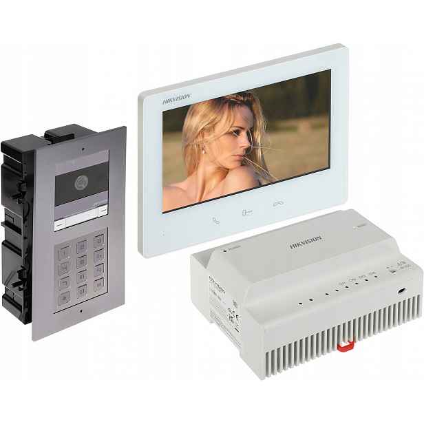 Videodomofonová Sada DS-KIS704EY-ACF2/ALUMINUM Hikvision