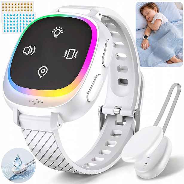 Alarm Probuzení Nočního Pomočování S Bezdrátovým Senzorem Pro Dítě, Bílý