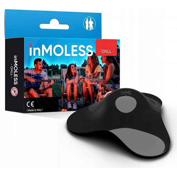 Přenosný ultrazvukový odpuzovač proti komárům Inmoless Chill černý