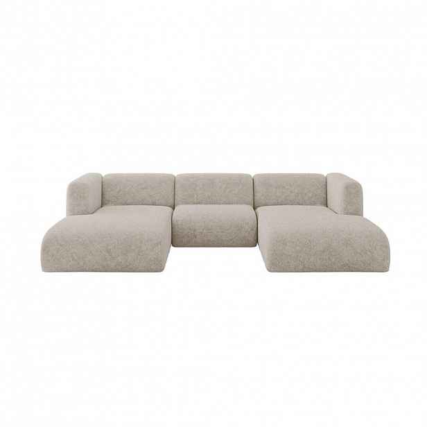 ALTDECOR SEDACÍ SOUPRAVA DO U MIRA-U1 317x179x70 Béžová Velur