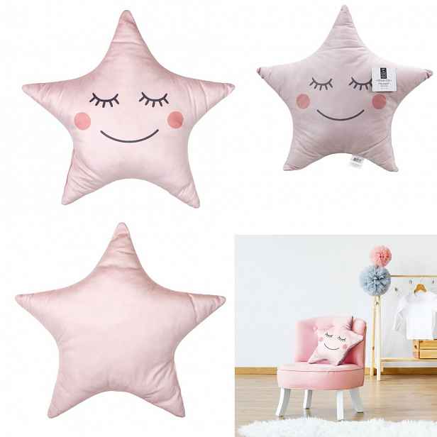 Dětský dekorační polštářek PINKY, růžový