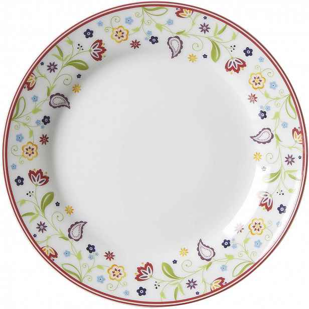 Dezertní talíř Shanti Doppio 20,5 cm, barevné květiny