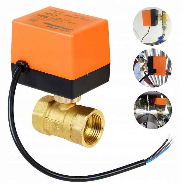 Elektroventil Kulový 1 palec s pohonem 230 V DN25 pohon vody voda