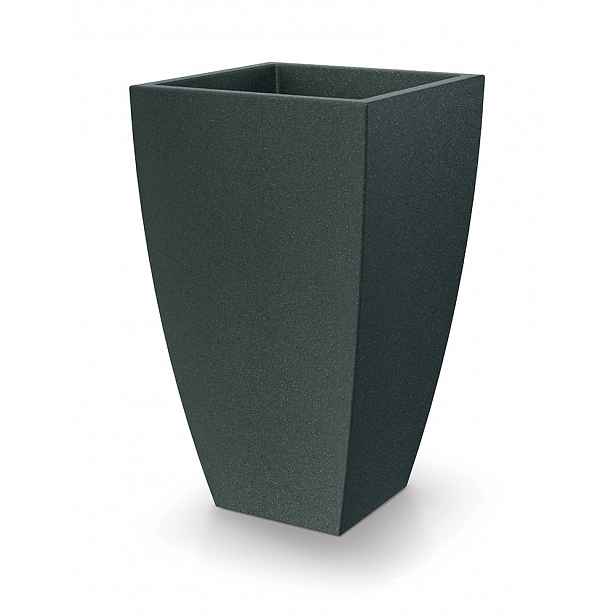 Ethick Květináč MOODA SQUARE 40 cm, černý granit