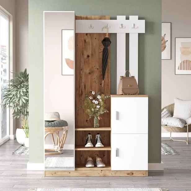 Casarredo Předsíňová sestava JUDSON, bílá / borovice