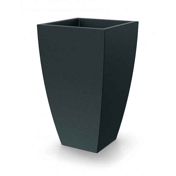 Ethick Květináč MOODA SQUARE 40 cm, uhlíkově šedá