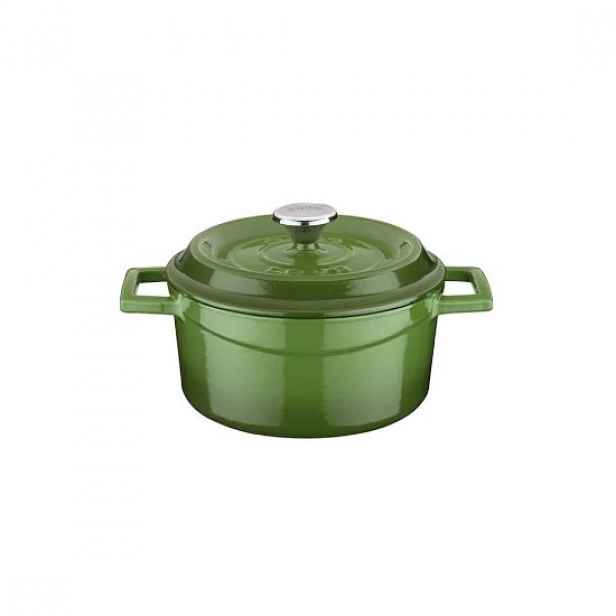 Mini kastrůlek, litina, 12cm/0,53L, "Trendy", zelená - LAVA