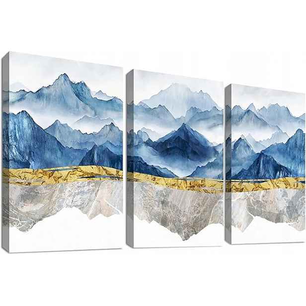 Obraz Triptych na plátně horská krajina 40x60 cm 3 ks