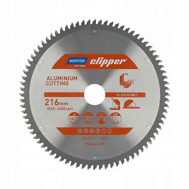 Vidiový Kotouč Pro Řezání Hliníku Norton 216X30 MM