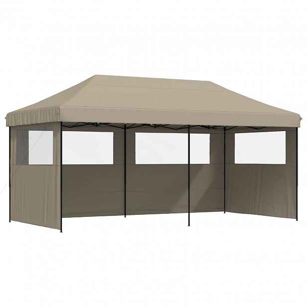 vidaXL Party Stan 292 x 580 x 315 cm Taupe Oxford látka