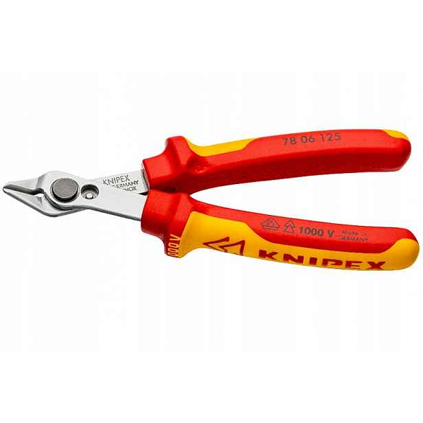 Kleště štípací boční přesné pro elektrikáře Knips Vde Knipex 125 mm