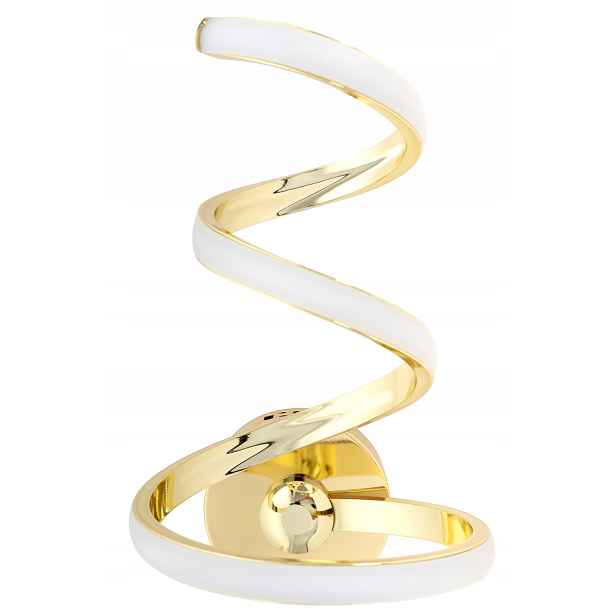 Nástěnná Lampa Spring Up Gold Led, Zlatá, Moderní Do Ložnice