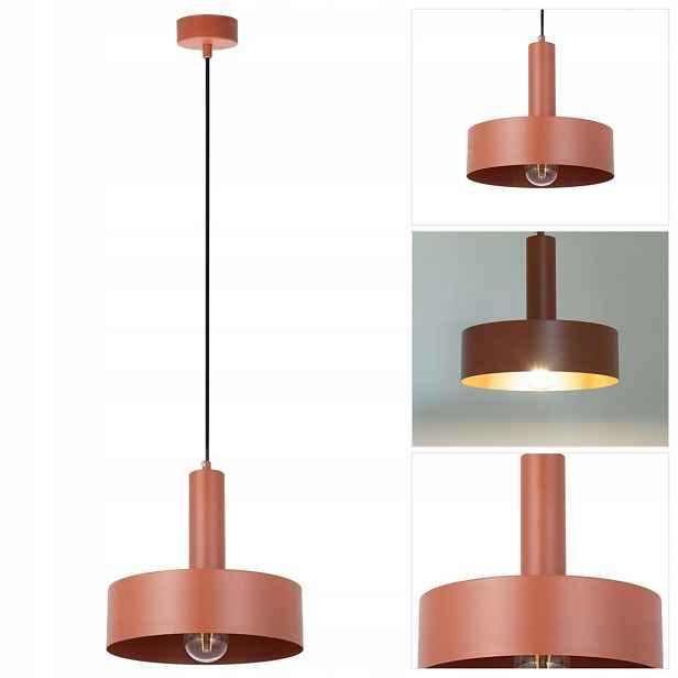 Oranžová závěsná lampa Vitrum moderní do jídelny Sigma Lighting