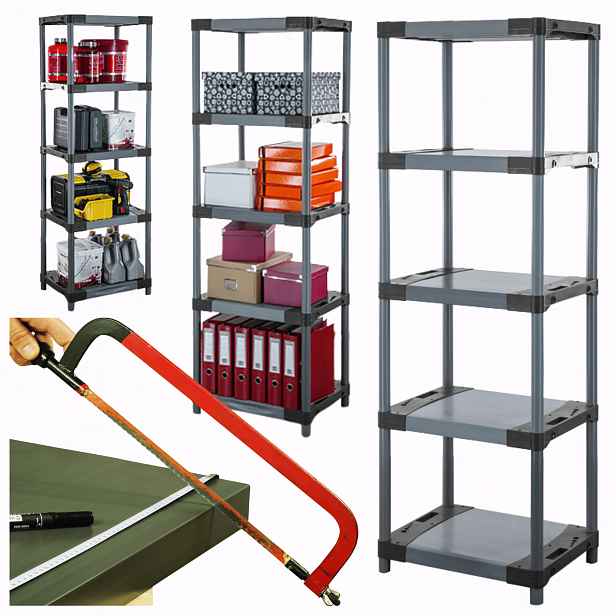 Plastový stojan do sklepa 180x60x46 Eco Voděodolný, Trvanlivý