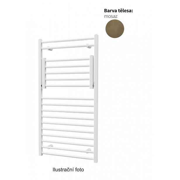 Radiátor ISAN Flexi 113,5x60 cm mosaz metalíza DFLE11350600MO