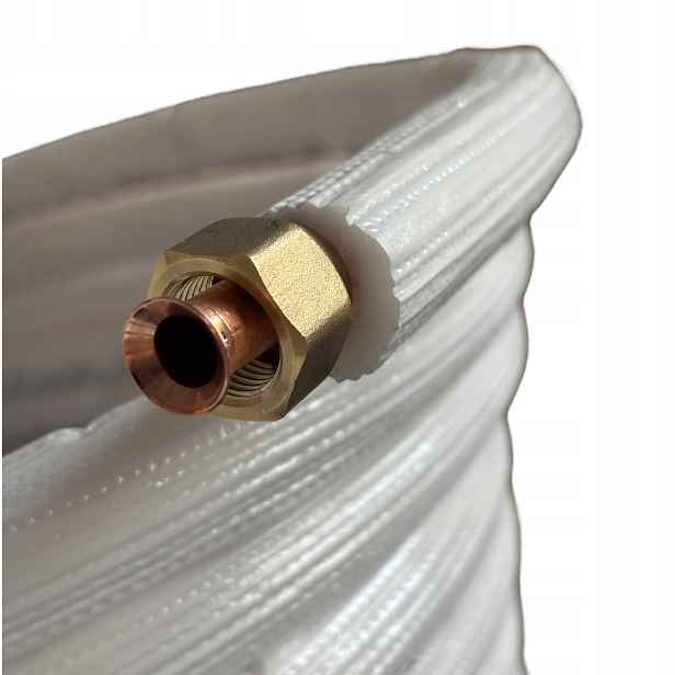 Trubka klimatizace 1/4"+3/8" 5 m, sada zakalených obalů