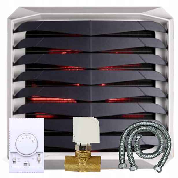 Výkonný Vodní Ohřívač 20 kW Set Konzola Ovladač Kabelů Ventil Aerock