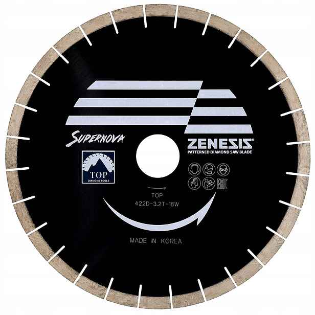 Zenesis V-s Supernova 350 MM Pro Řezání Žuly, Prémiový Tvrdý Segment
