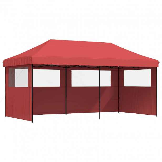 vidaXL Party Stan 292 x 580 x 315 cm Vínová Oxford látka