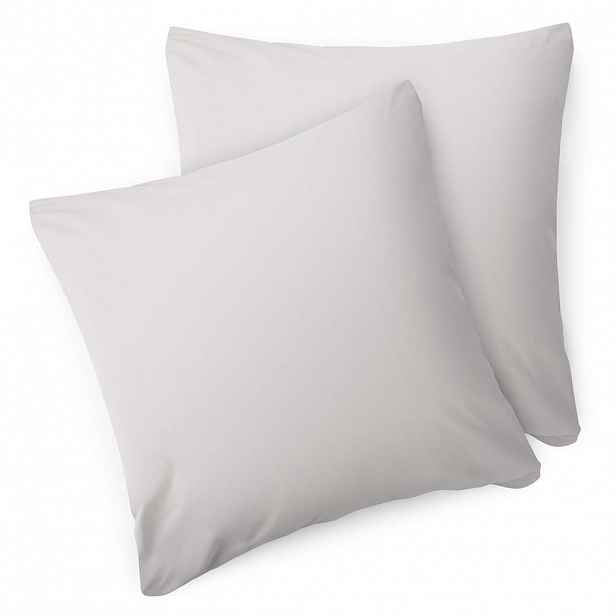 Blumtal POVLAK na polštář Agneta 50/50 cm, sada 2 ks, 100% bavlna, Světle šedá