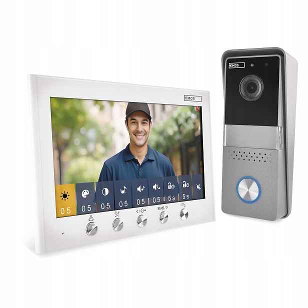 Emos H2060 videotelefon 7" Hd, 2vodičový